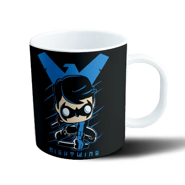 Taza de Plástico Nightwing Chibi