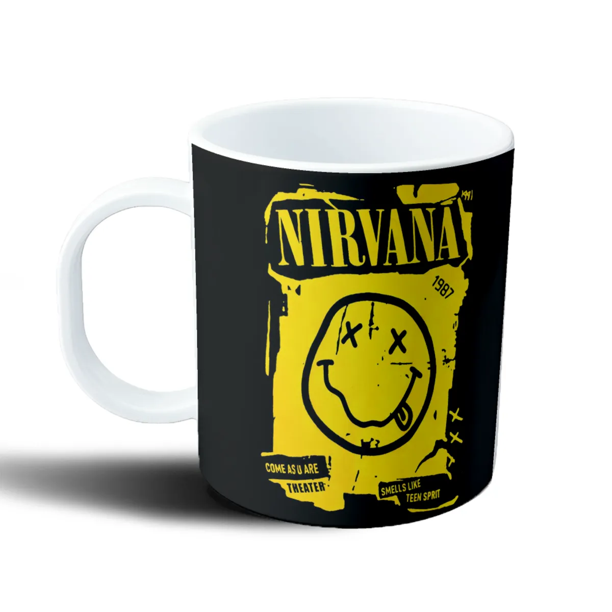 Taza de Plástico Nirvana Smiley Come as you are - vista 2