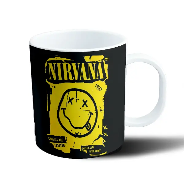 Taza de Plástico Nirvana Smiley Come as you are