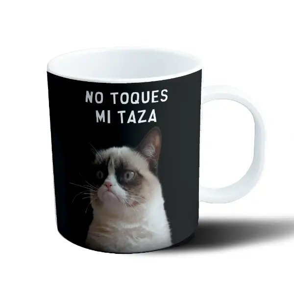 Taza de Plástico Grumpy Cat No Toques Mi Taza