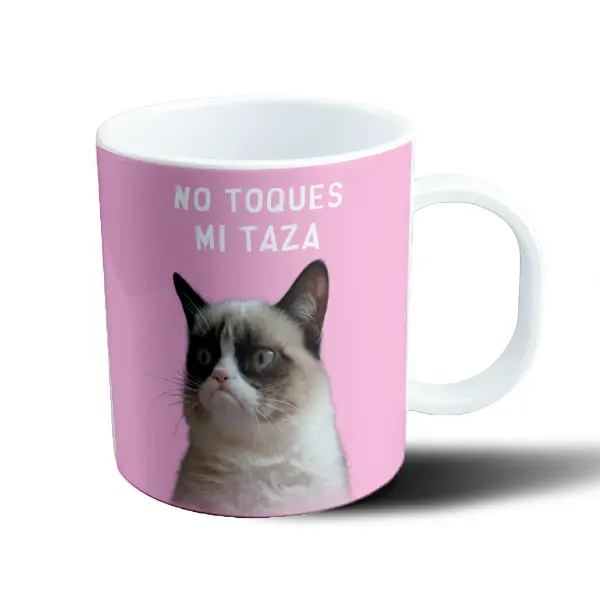 Taza de Plástico Grumpy Cat No Toques Mi Taza