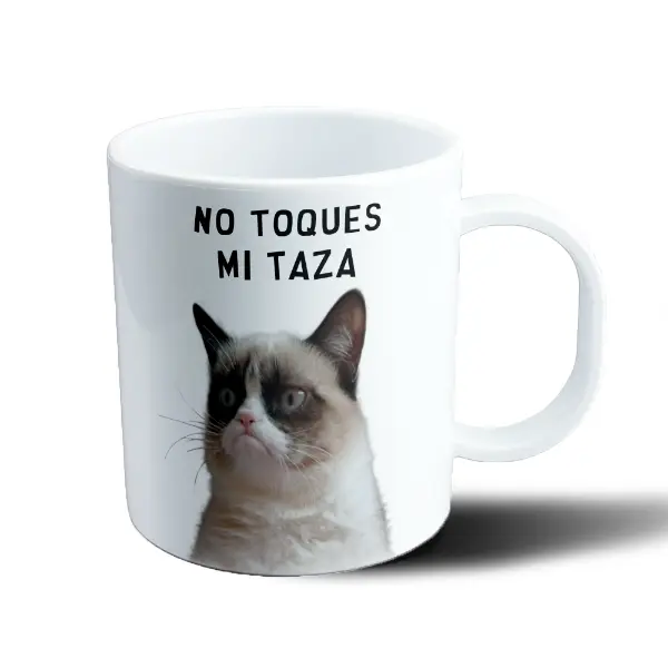 Taza de Plástico Grumpy Cat No Toques Mi Taza