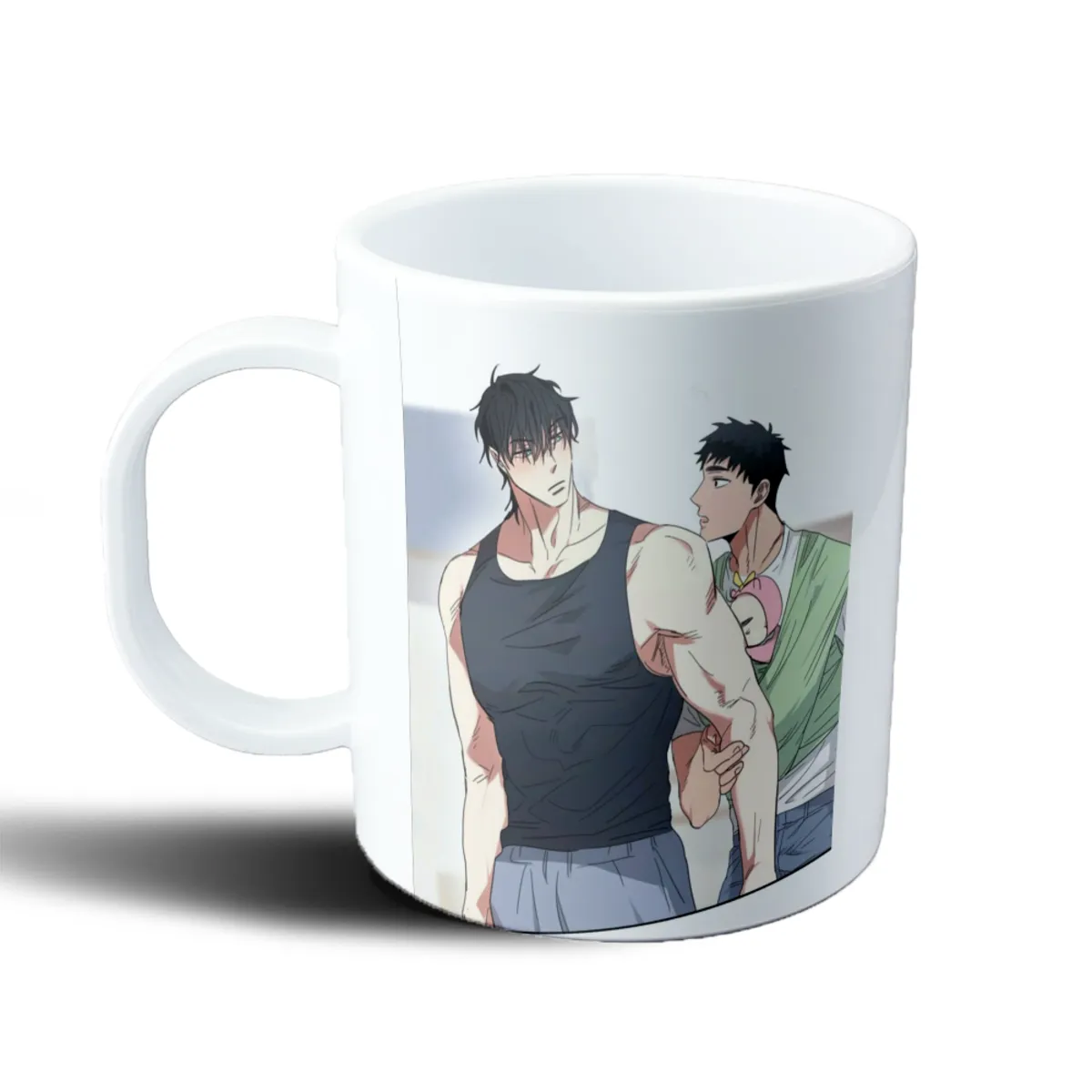 Taza de Plástico Nuestros Dias Soleados Escena de Dos Personajes - vista 2