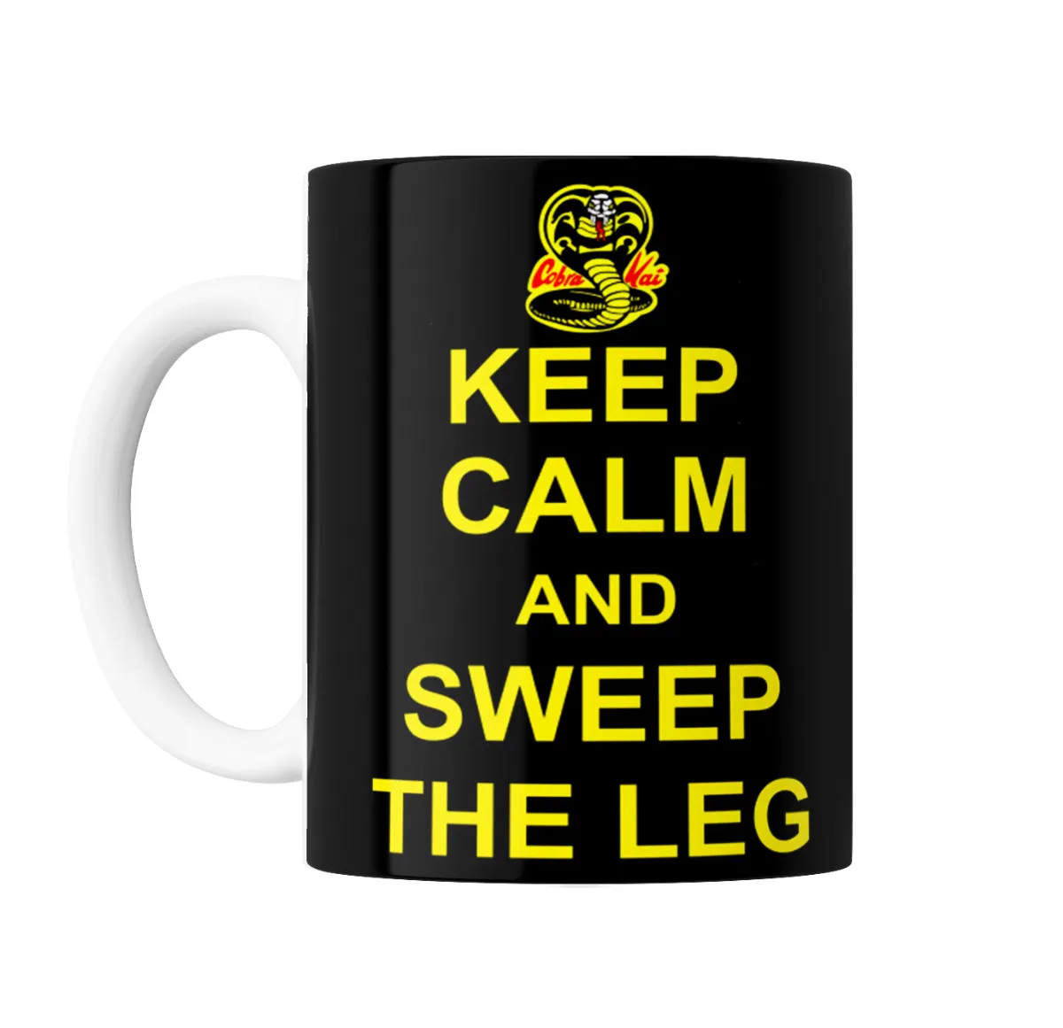 Taza de Cerámica Cobra Kai Keep Calm and Sweep the Leg - vista 2