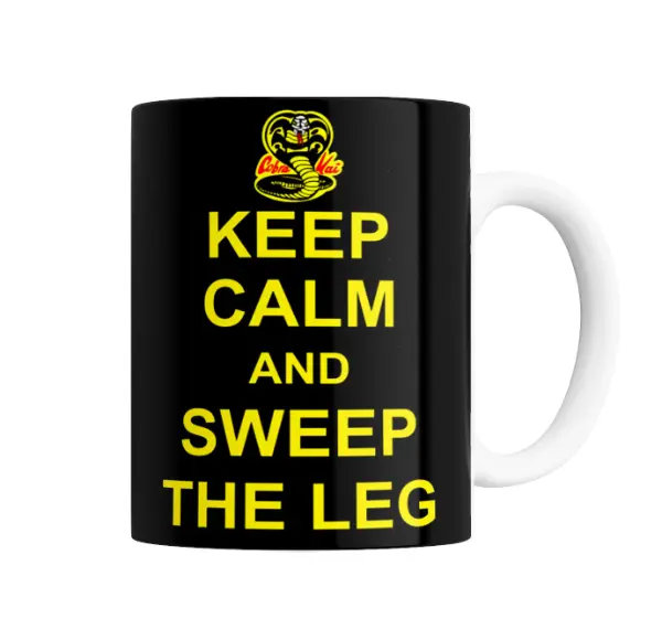 Taza de Cerámica Cobra Kai Keep Calm and Sweep the Leg