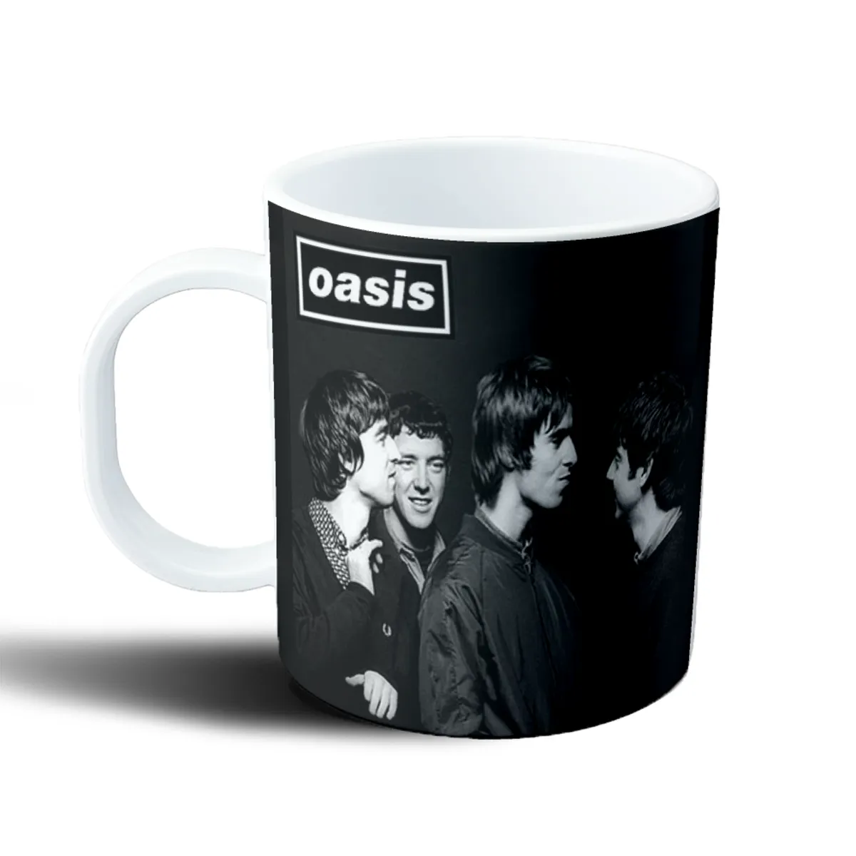 Taza de Plástico Oasis Banda Blanco y Negro - vista 2