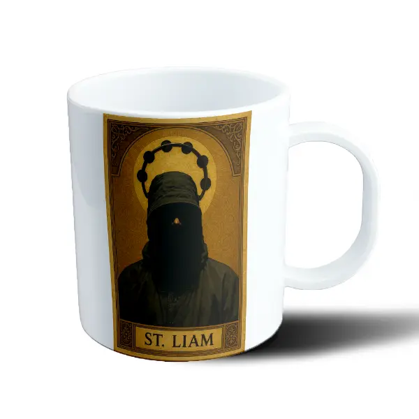 Taza de Plástico Oasis St. Liam Estampa de Santo
