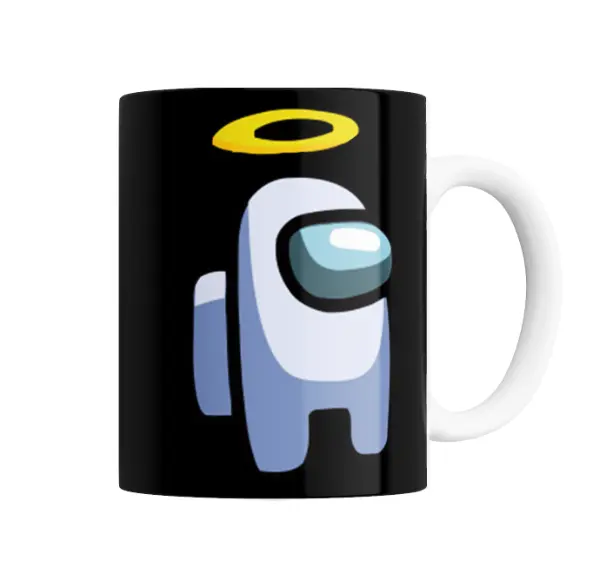 Taza de Cerámica Among Us Tripulante Blanco con Aureola