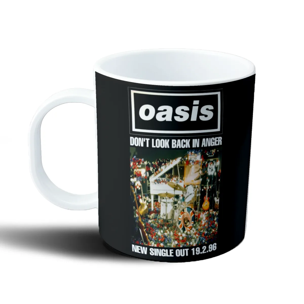 Taza de Plástico Oasis Don't Look Back in Anger Single 1996 - vista 2