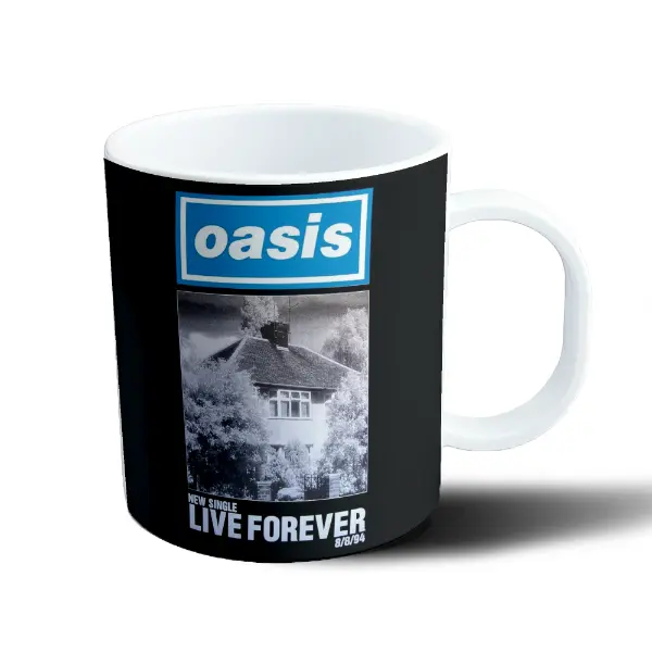 Taza de Plástico Oasis Live Forever Single 1994