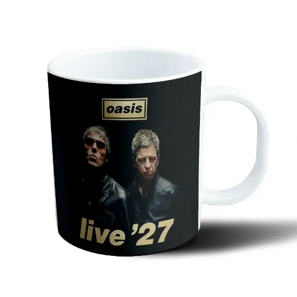 Taza de Plástico Oasis Live 27 Liam y Noel Gallagher