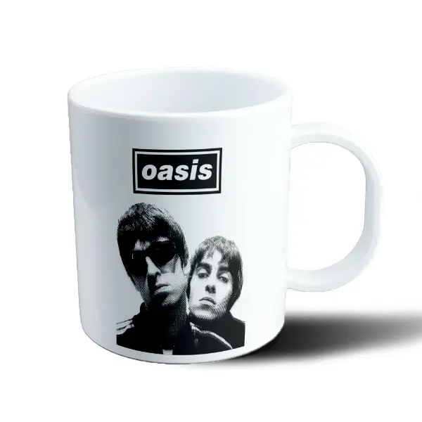 Taza de Plástico Oasis Liam y Noel Gallagher