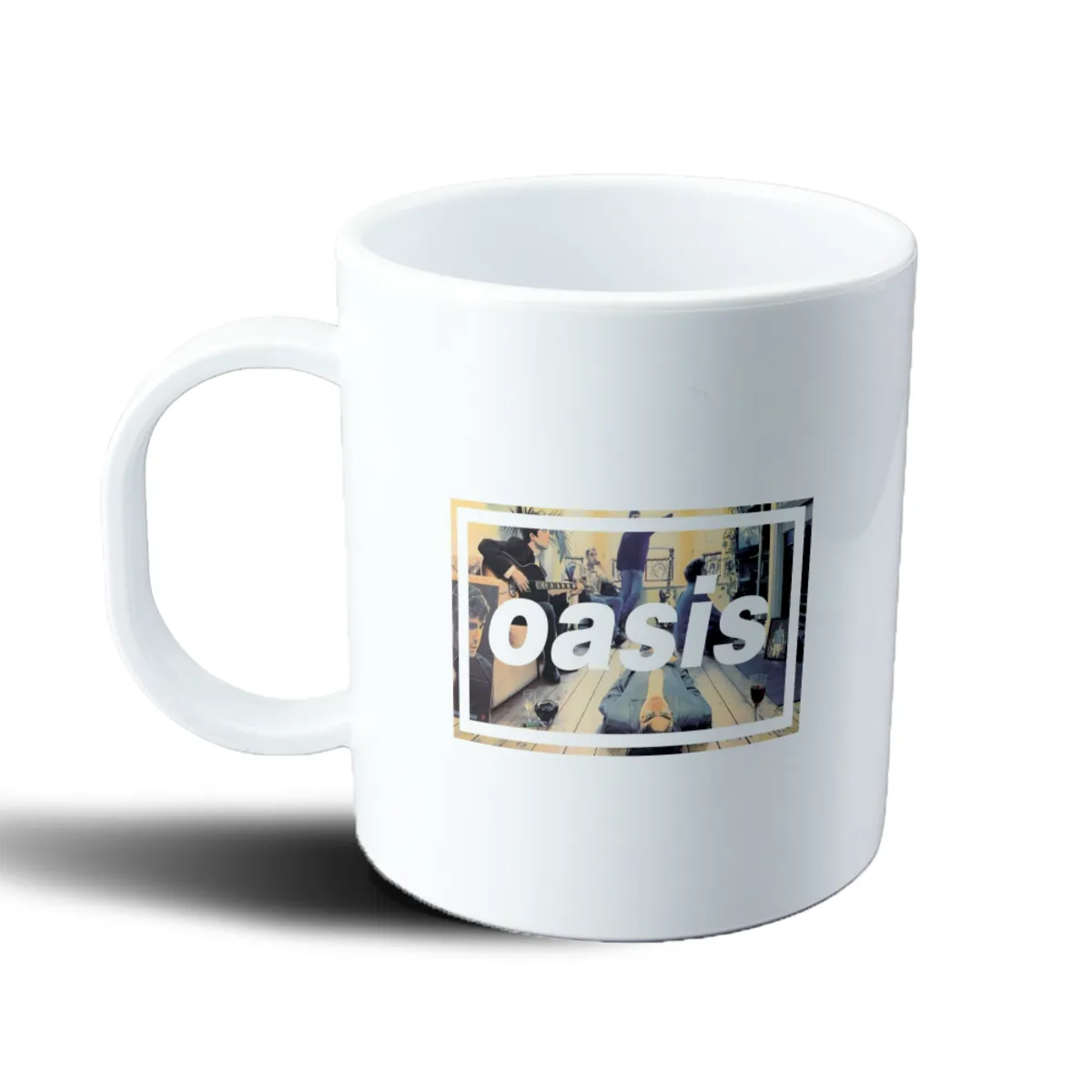 Taza de Plástico Oasis Banda Foto Clásica - vista 2