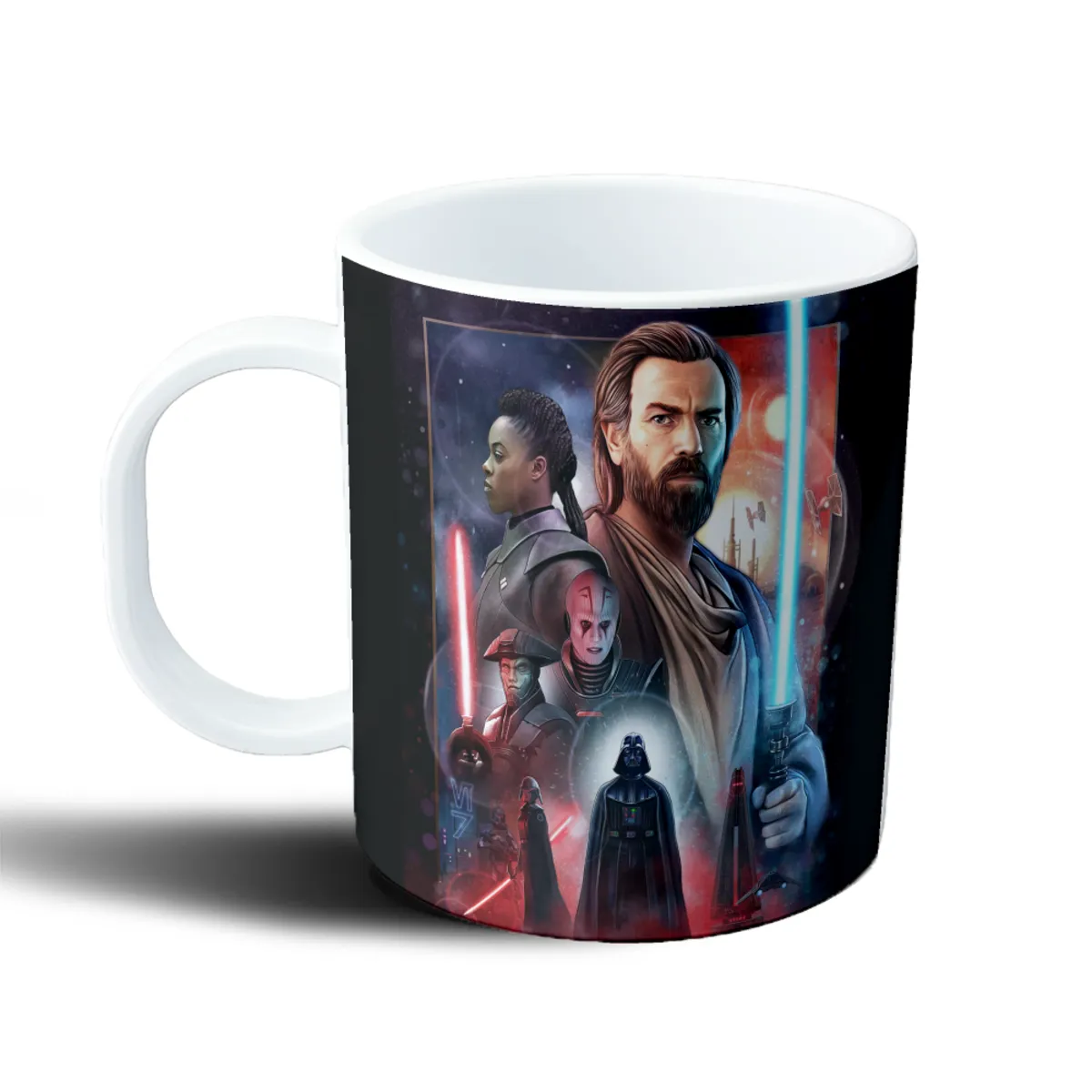 Taza de Plástico Star Wars Obi-Wan Kenobi y Darth Vader - vista 2