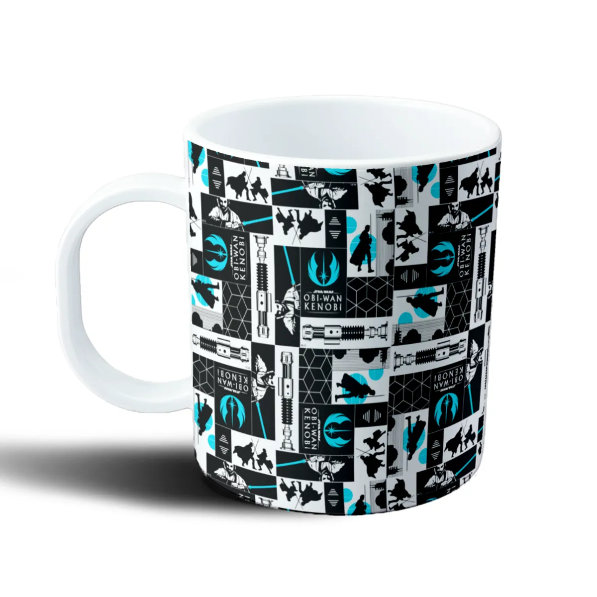Taza de Plástico Star Wars Obi-Wan Kenobi Diseño Patchwork Sables de Luz - vista 2