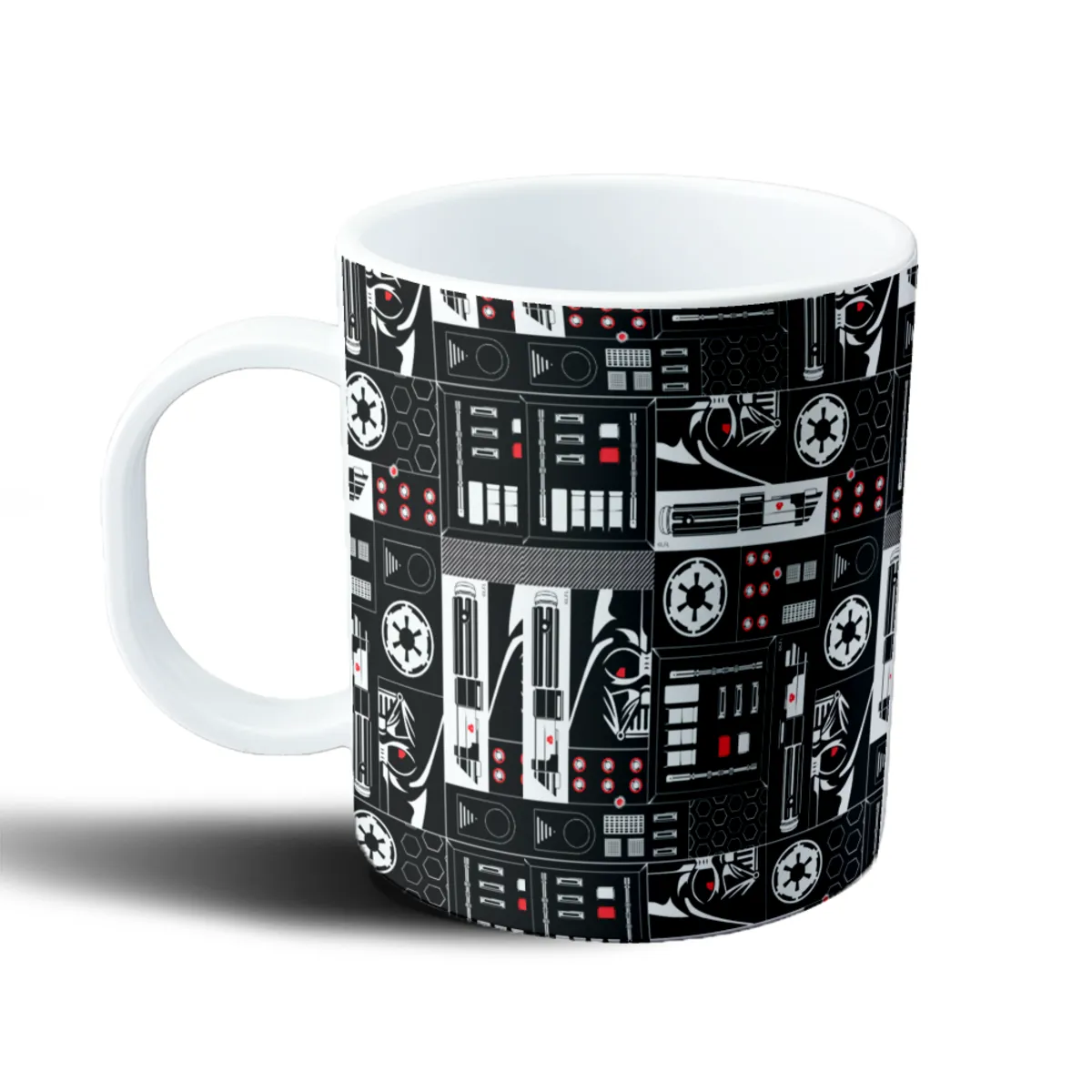 Taza de Plástico Star Wars Darth Vader Patrón Sables Láser - vista 2