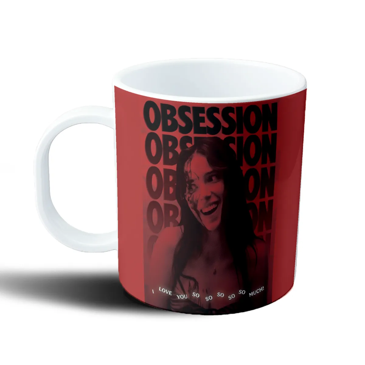 Taza de Plástico Obsession Película Terror Sonrisa Roja - vista 2