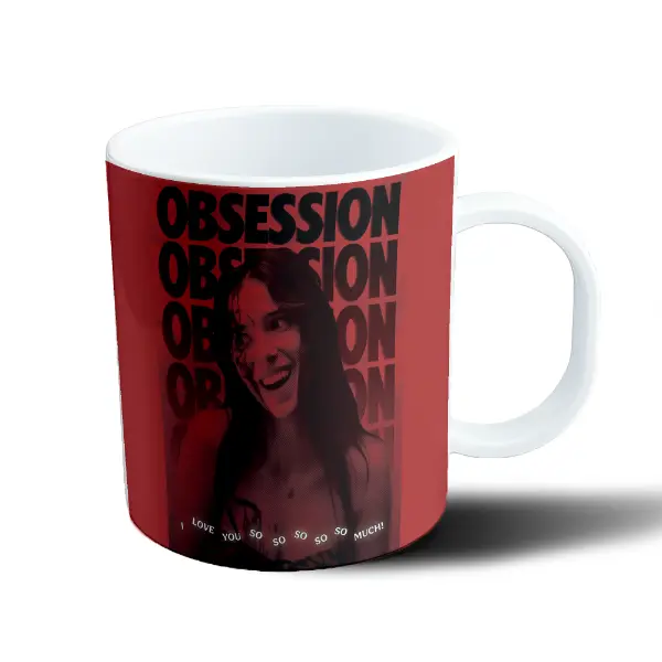 Taza de Plástico Obsession Película Terror Sonrisa Roja