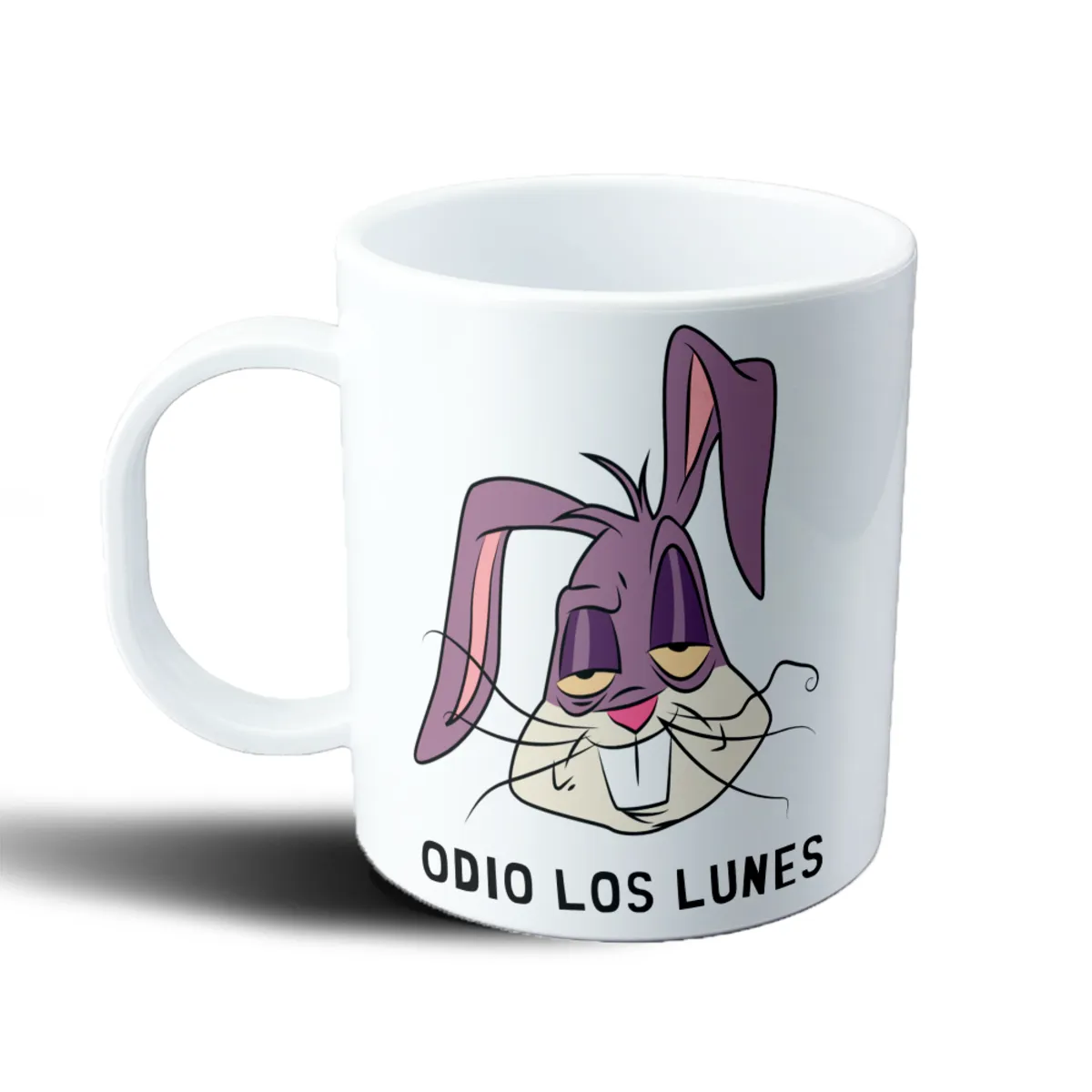 Taza de Plástico Odio los Lunes Conejo - vista 2