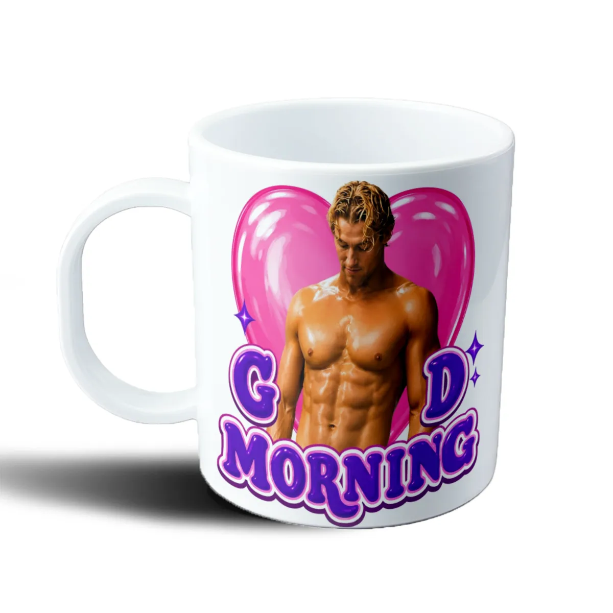 Taza de Plástico Off Campus Good Morning Corazón Rosa - vista 2