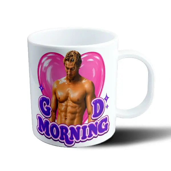 Taza de Plástico Off Campus Good Morning Corazón Rosa