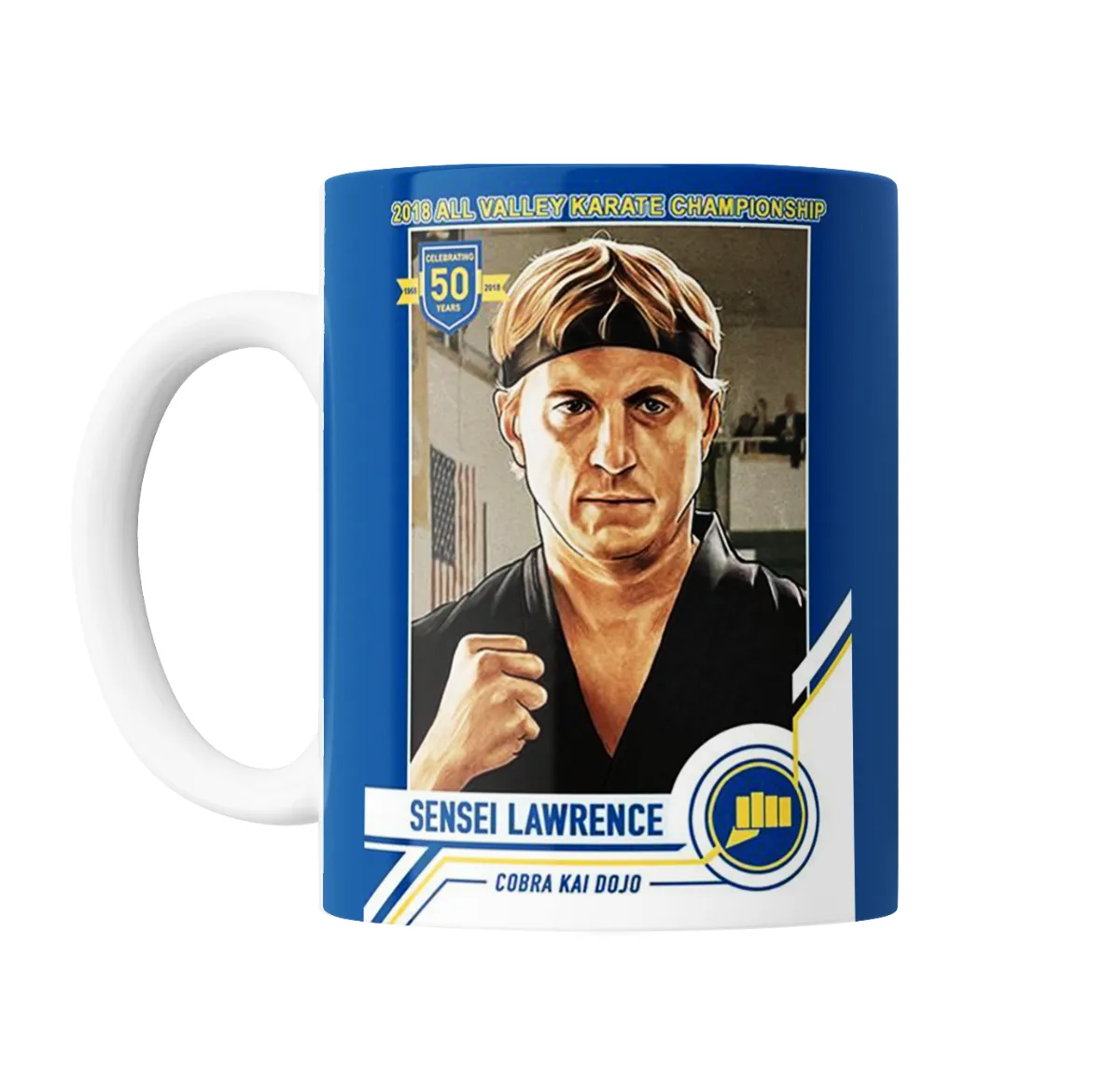 Taza de Cerámica Cobra Kai Sensei Lawrence Cobra Kai Dojo - vista 2