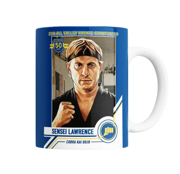 Taza de Cerámica Cobra Kai Sensei Lawrence Cobra Kai Dojo