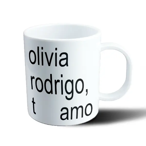 Taza de Plástico Olivia Rodrigo Te Amo