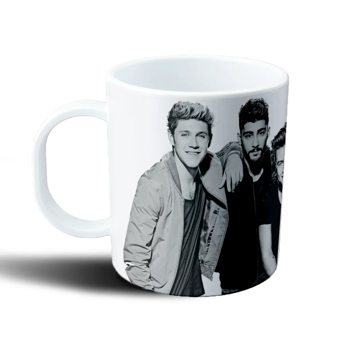 Taza de Plástico One Direction Banda Foto Blanco y Negro - vista 2