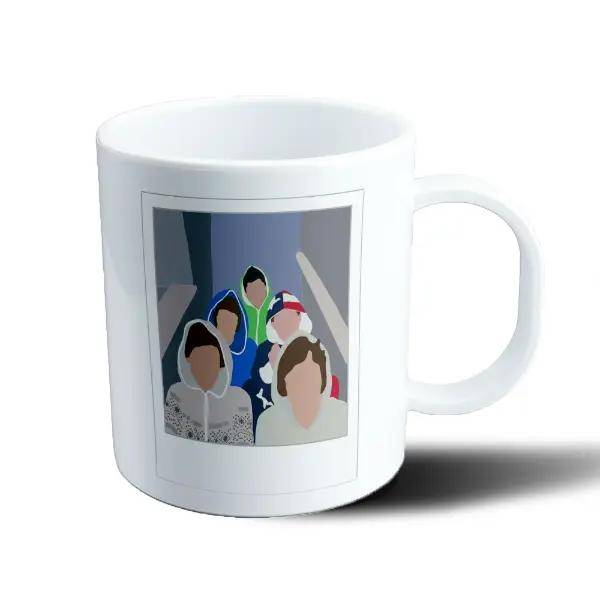 Taza de Plástico One Direction Cinco Chicos con Capucha