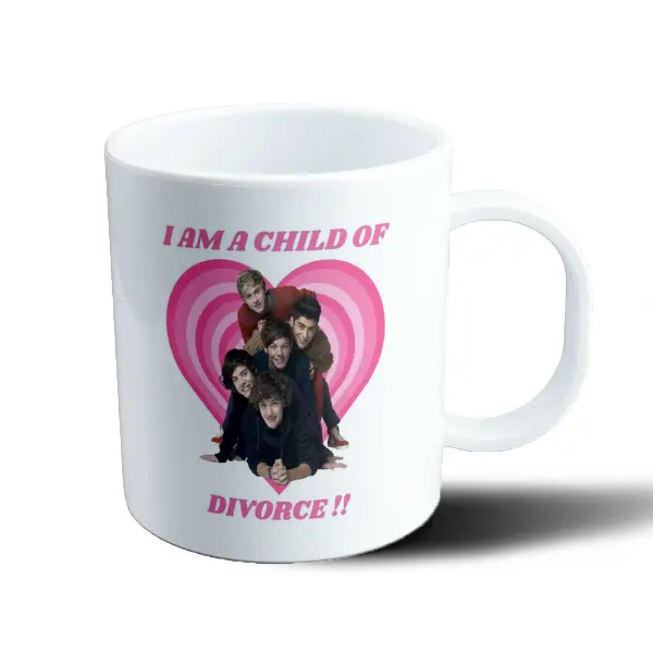Taza de Plástico One Direction I Am a Child of Divorce