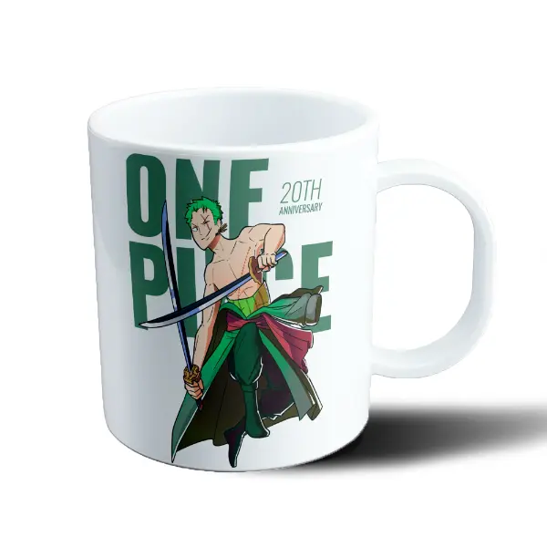 Taza de Plástico One Piece Zoro 20th Anniversary