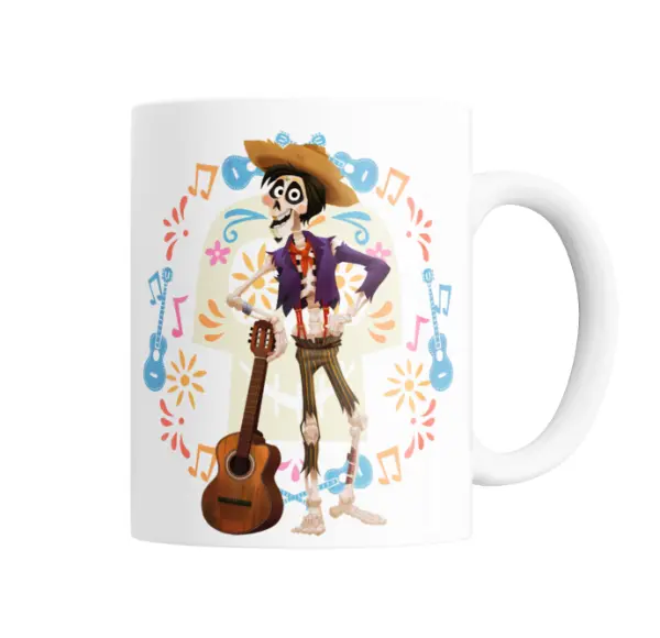 Taza de Cerámica Coco Hector Guitarra