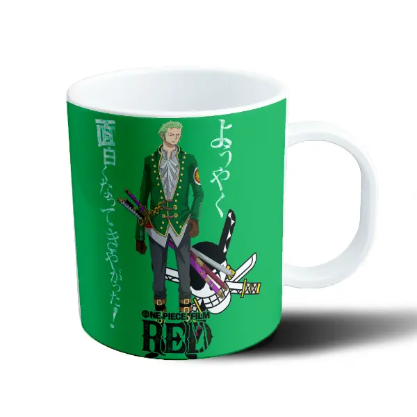 Taza de Plástico One Piece Zoro Film Red