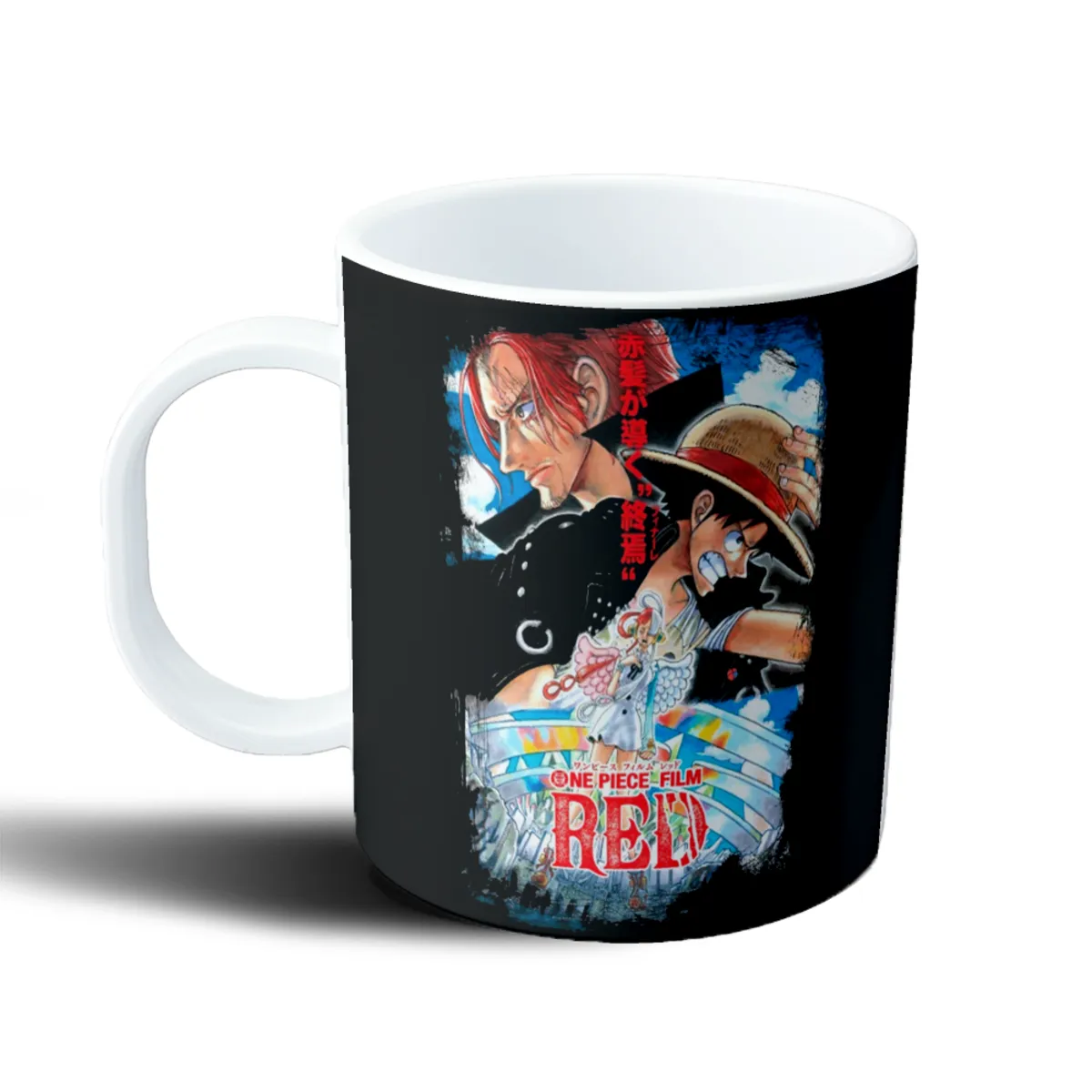 Taza de Plástico One Piece Film Red Shanks y Luffy - vista 2