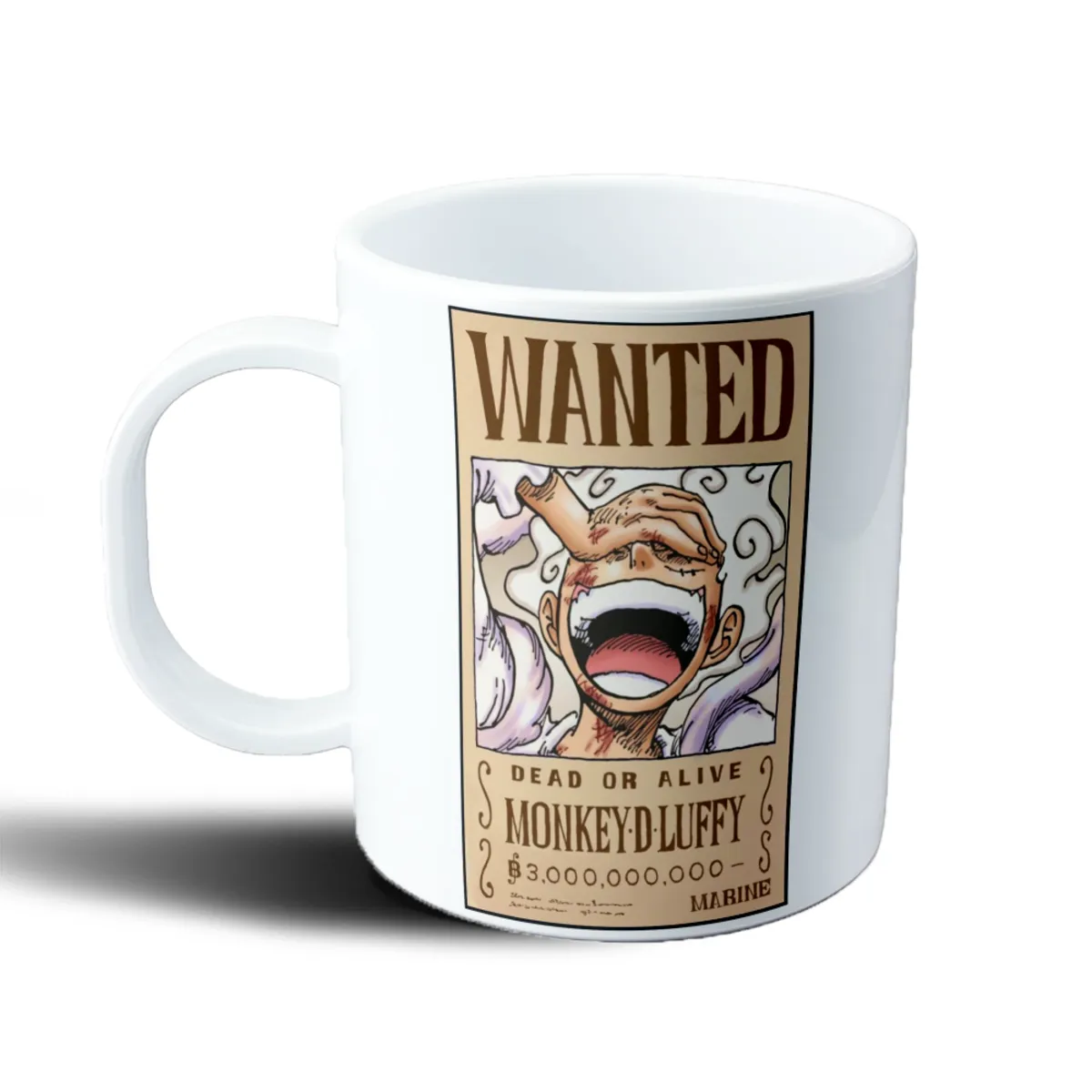 Taza de Plástico One Piece Luffy Gear 5 Wanted - vista 2