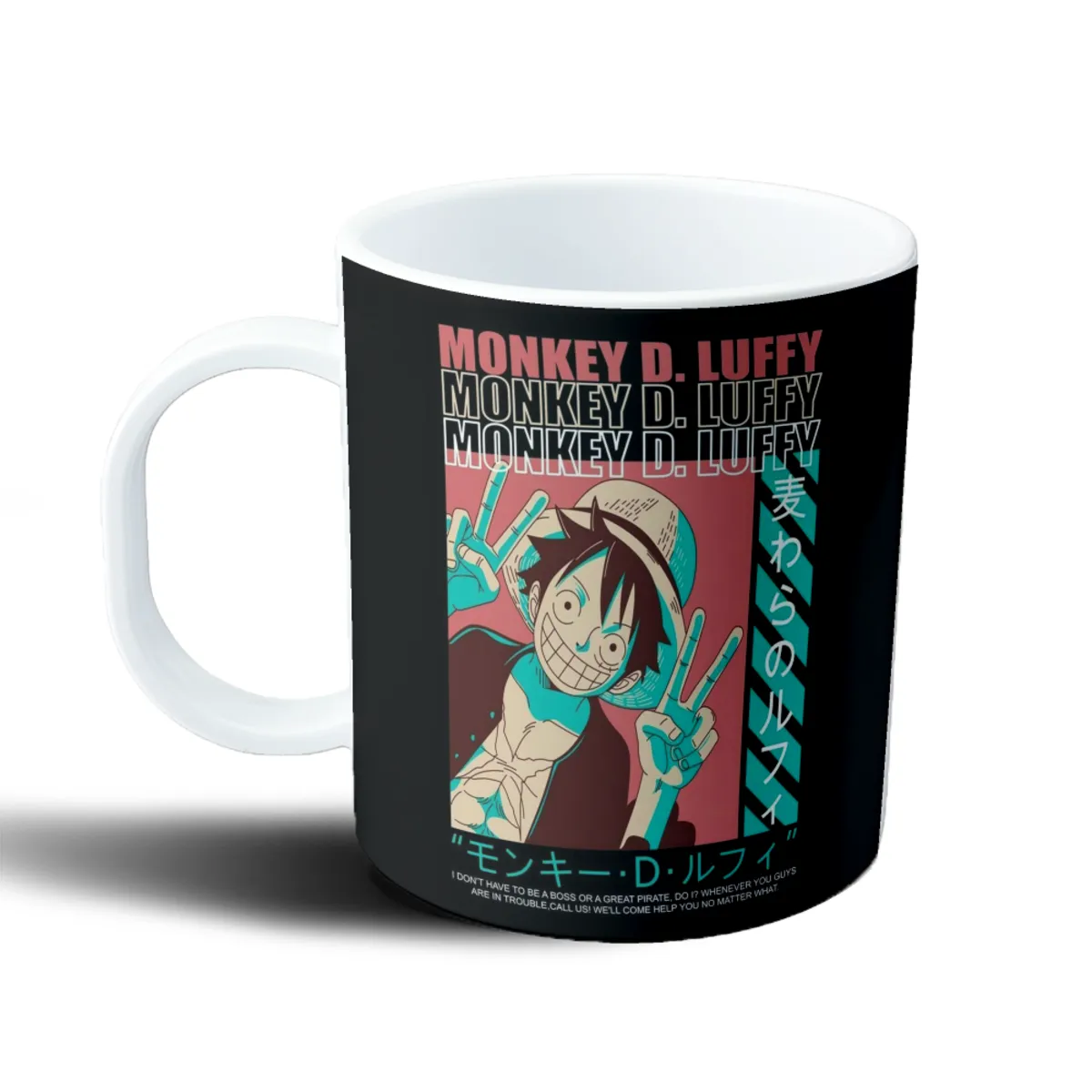 Taza de Plástico One Piece Monkey D. Luffy Pose Victoria - vista 2