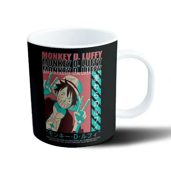 Taza de Plástico One Piece Monkey D. Luffy Pose Victoria