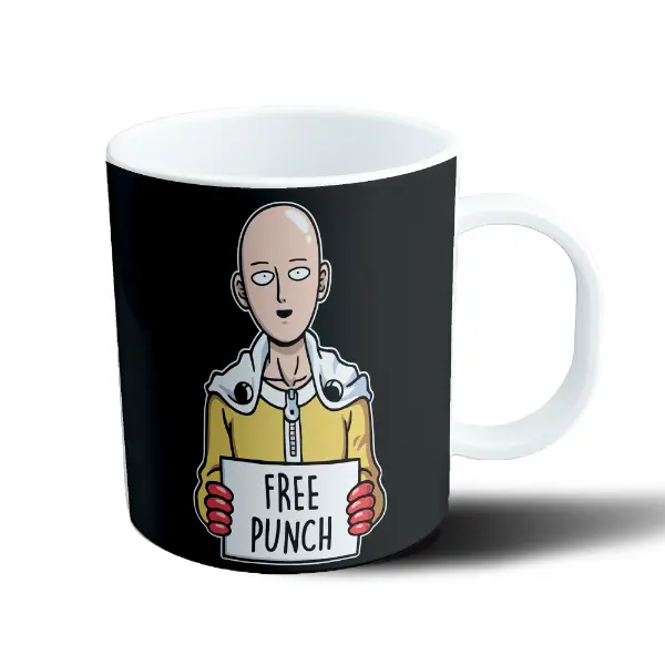 Taza de Plástico One Punch Man Saitama Free Punch