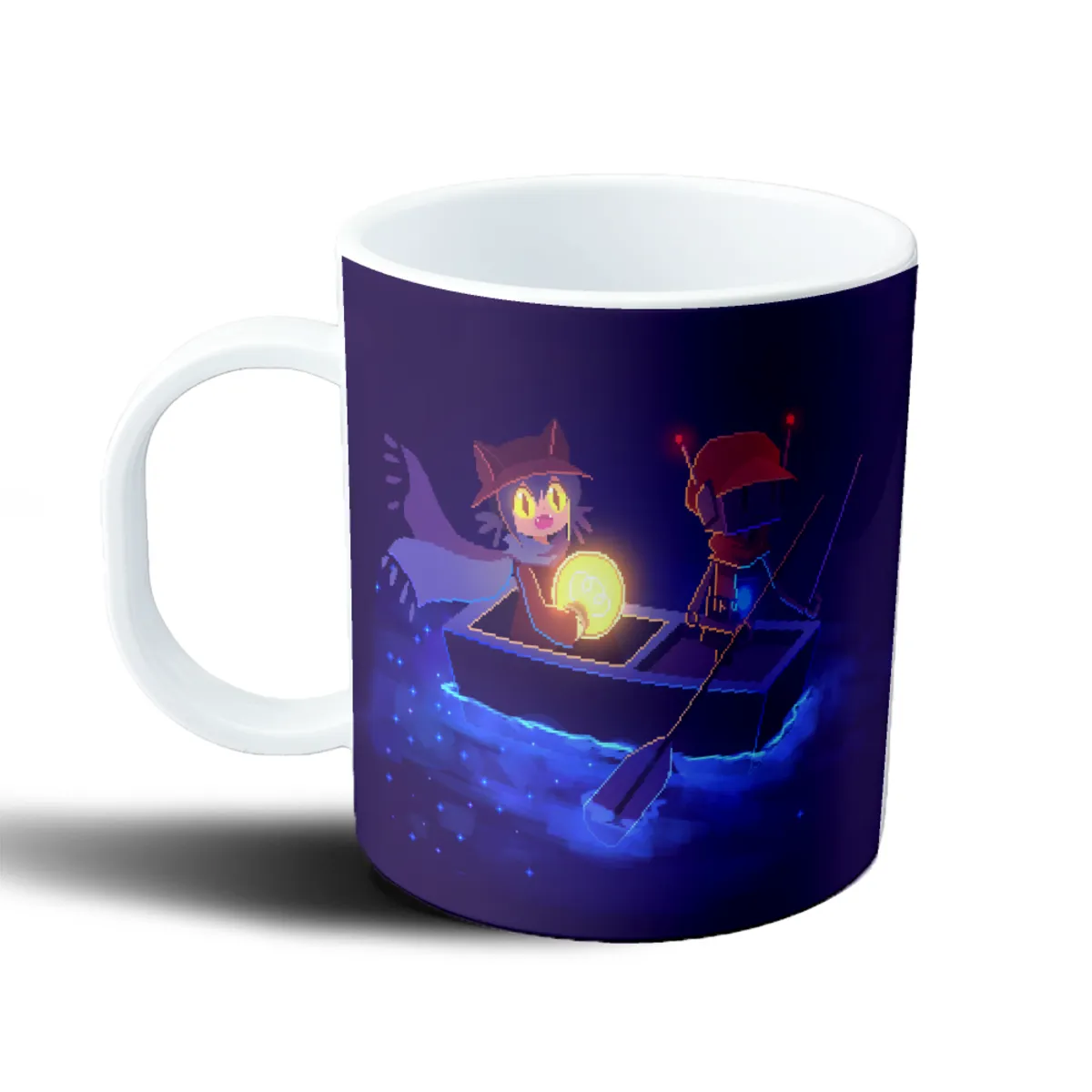 Taza de Plástico One Shot Niko con el Sol en la Barca - vista 2