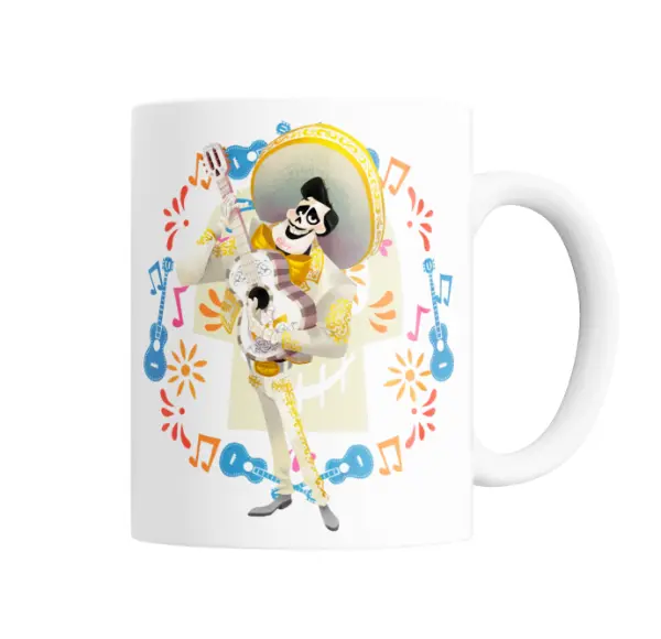 Taza de Cerámica Coco Ernesto de la Cruz Mariachi