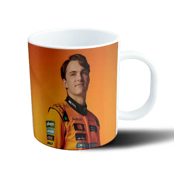 Taza de Plástico Oscar Piastri McLaren Naranja