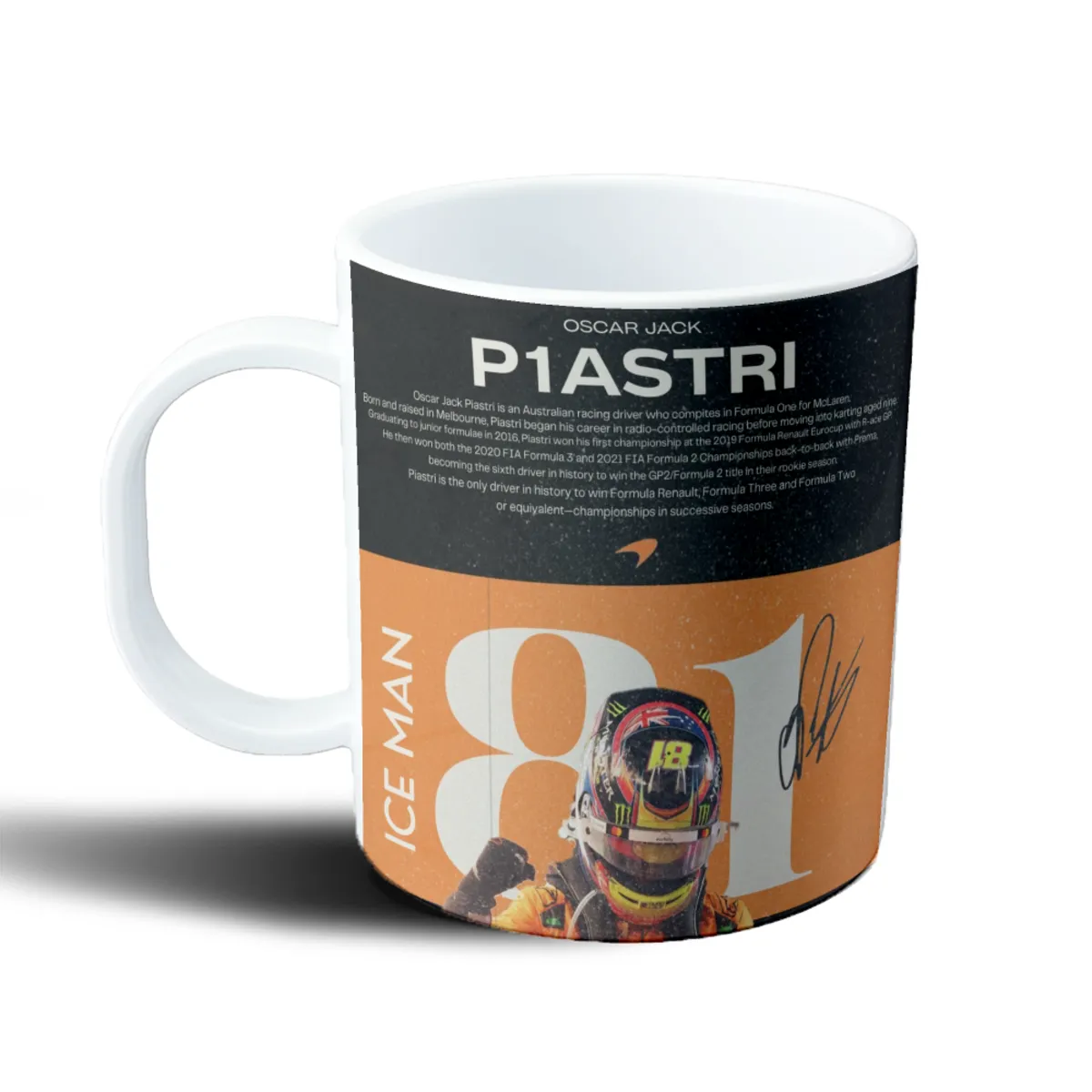 Taza de Plástico Oscar Piastri Ice Man McLaren - vista 2