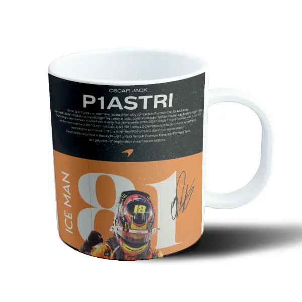 Taza de Plástico Oscar Piastri Ice Man McLaren