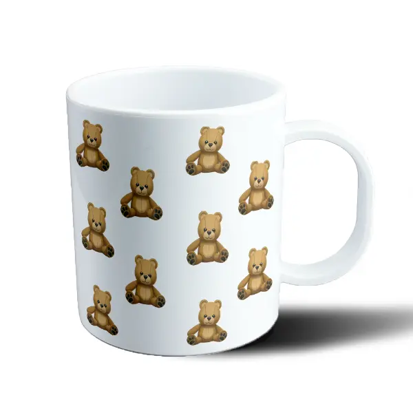 Taza de Plástico Ositos de Peluche Pattern