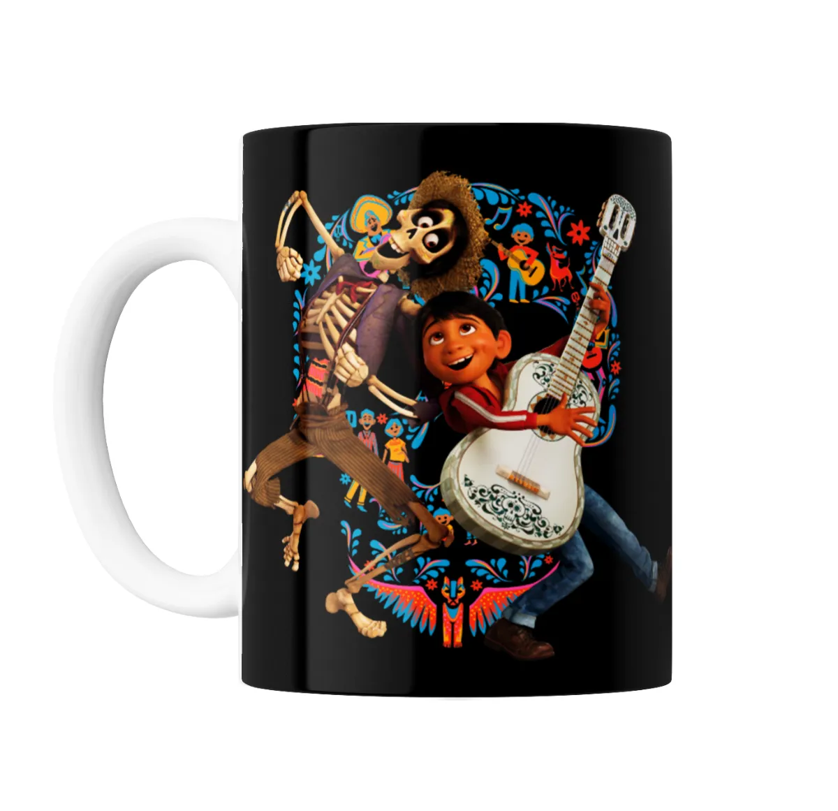 Taza de Cerámica Coco Miguel y Hector tocando la guitarra - vista 2