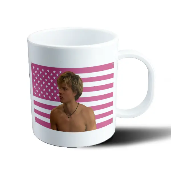 Taza de Plástico Outer Banks Bandera Rosa