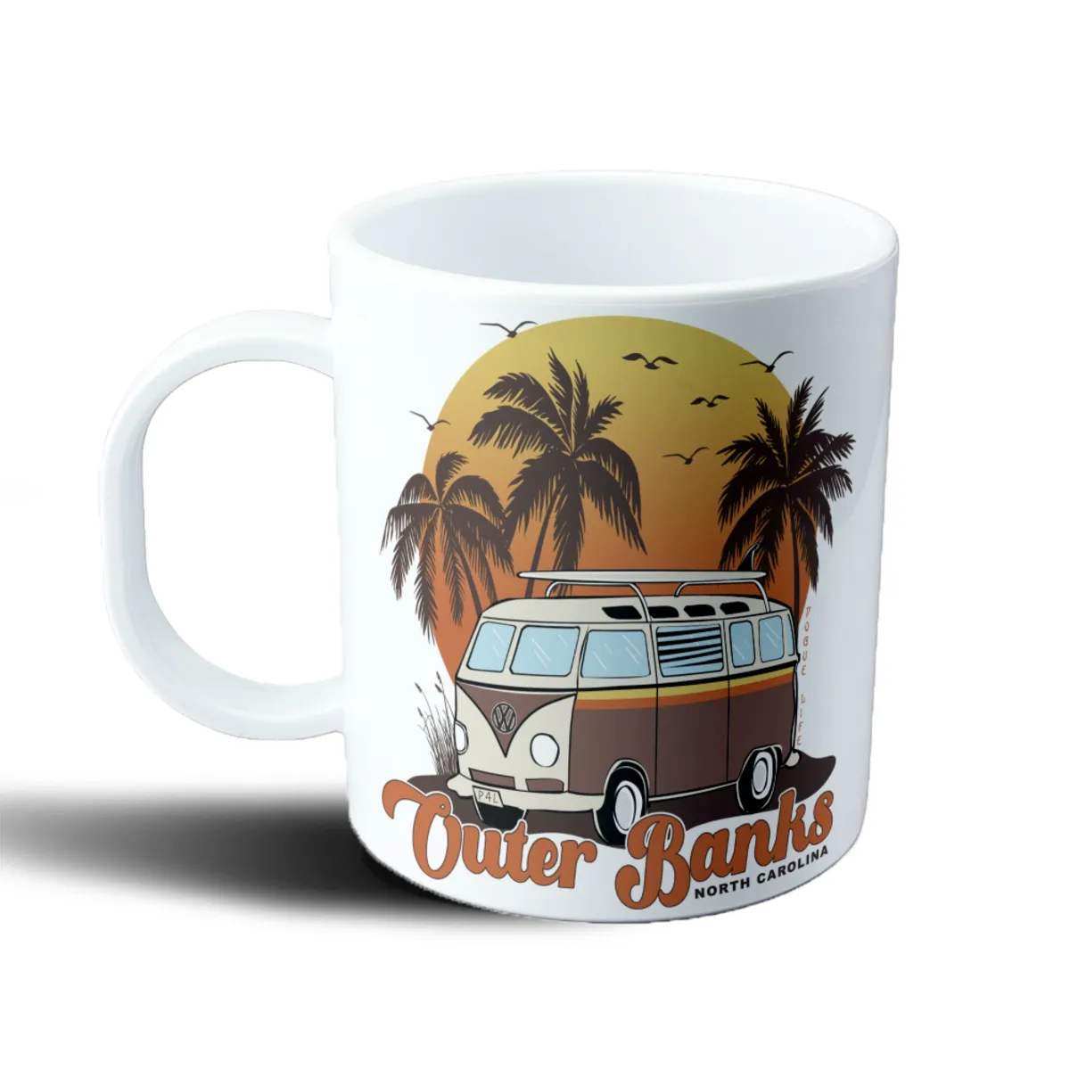 Taza de Plástico Outer Banks Combi Surf Atardecer - vista 2