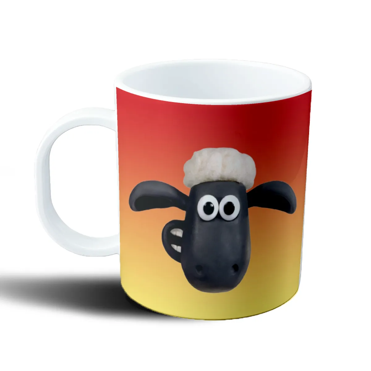 Taza de Plástico Oveja Shaun Cara - vista 2