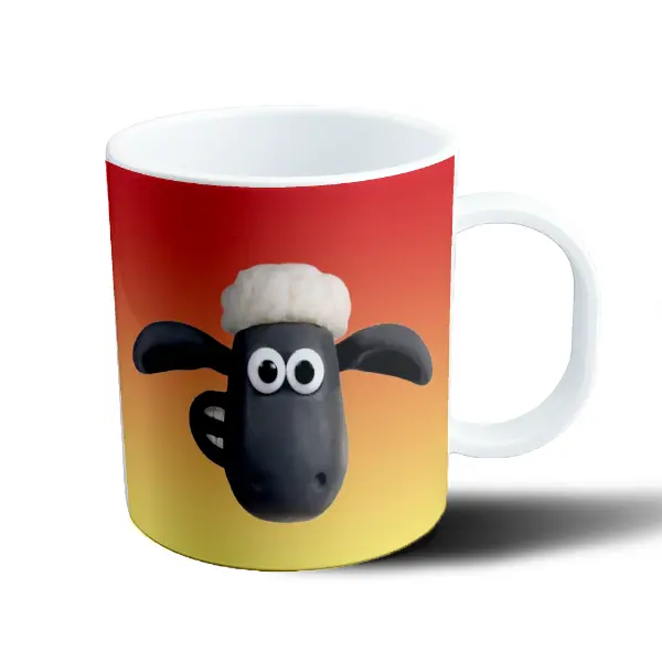 Taza de Plástico Oveja Shaun Cara